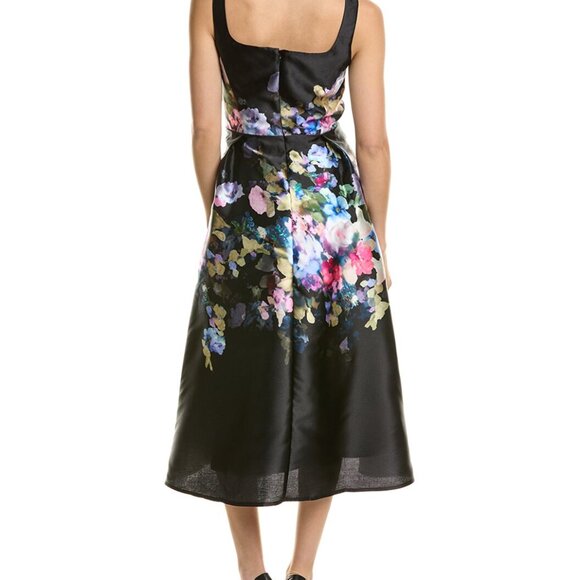 NWT Julia Jordan Printed Mikado Midi Dress Size 10 - Picture 2 of 5